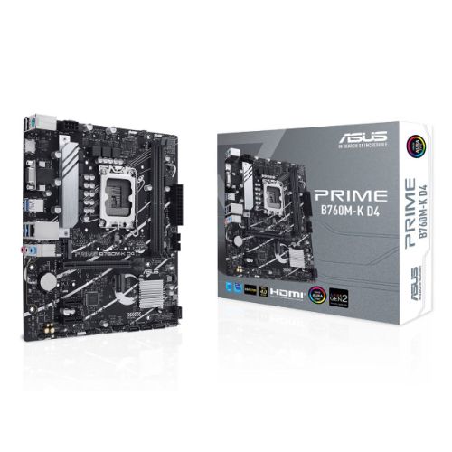 Mainboard Asus Prime B760M-K D4 (Intel B760/ Socket 1700/ M-ATX/ 2 khe ram/ DDR4/ 2.5 Gigabit LAN)