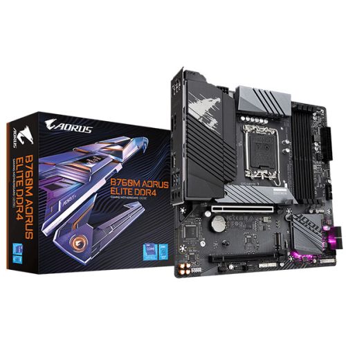 Mainboard Gigabyte B760M AORUS ELITE DDR4 (Intel B760/ Socket 1700/ M-ATX/ 4 khe ram/ 2.5 Gigabit LAN)