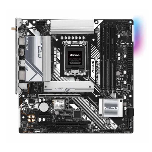 Mainboard Asrock B760M PRO RS/D4 WIFI (Intel B760/ Socket 1700/ M-ATX/ 4 khe ram/ DDR4/ 2.5 Gigabit LAN)